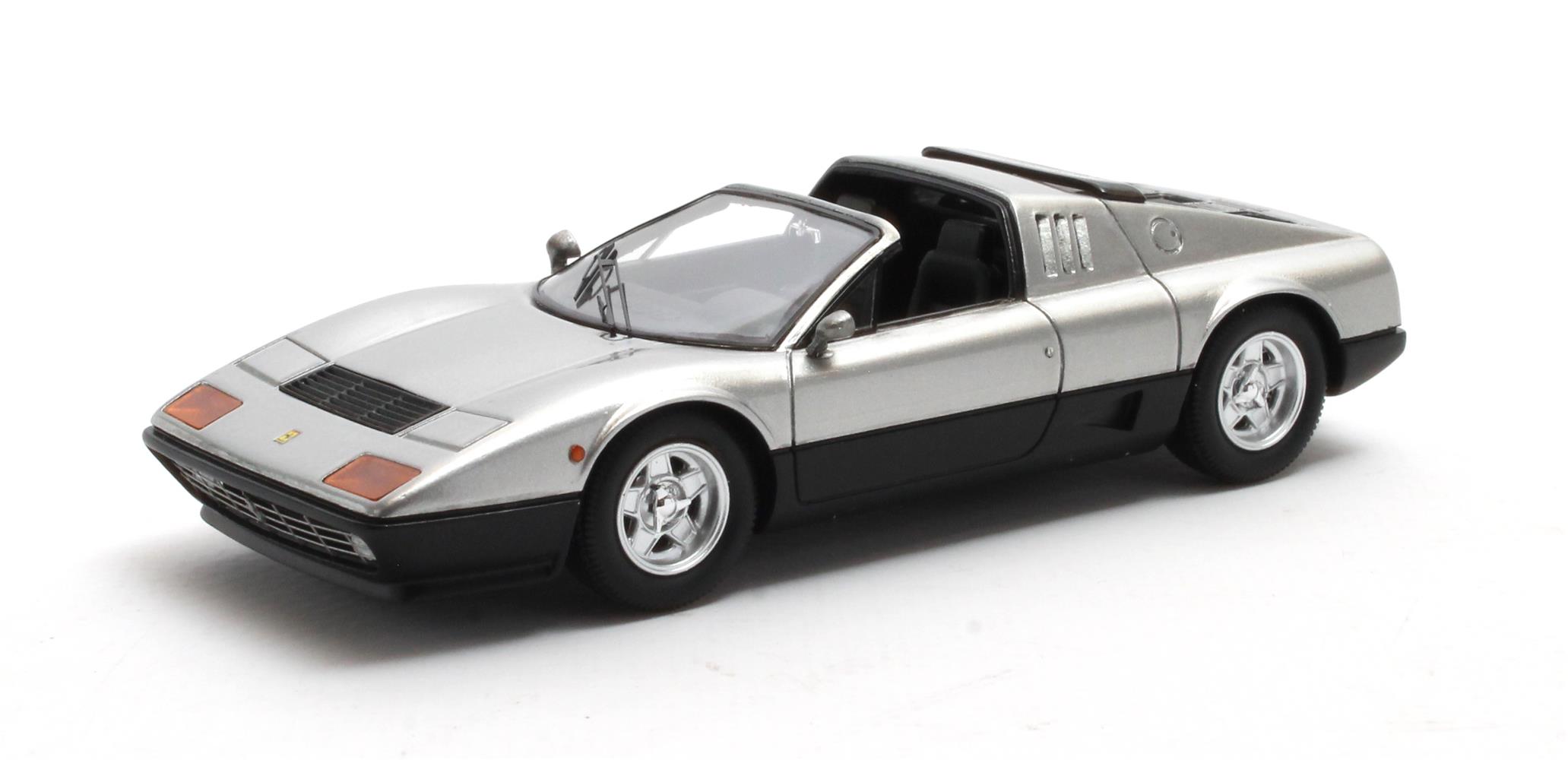 Ferrari 512 BB Targa Straman 1978 Zilver - 1:43